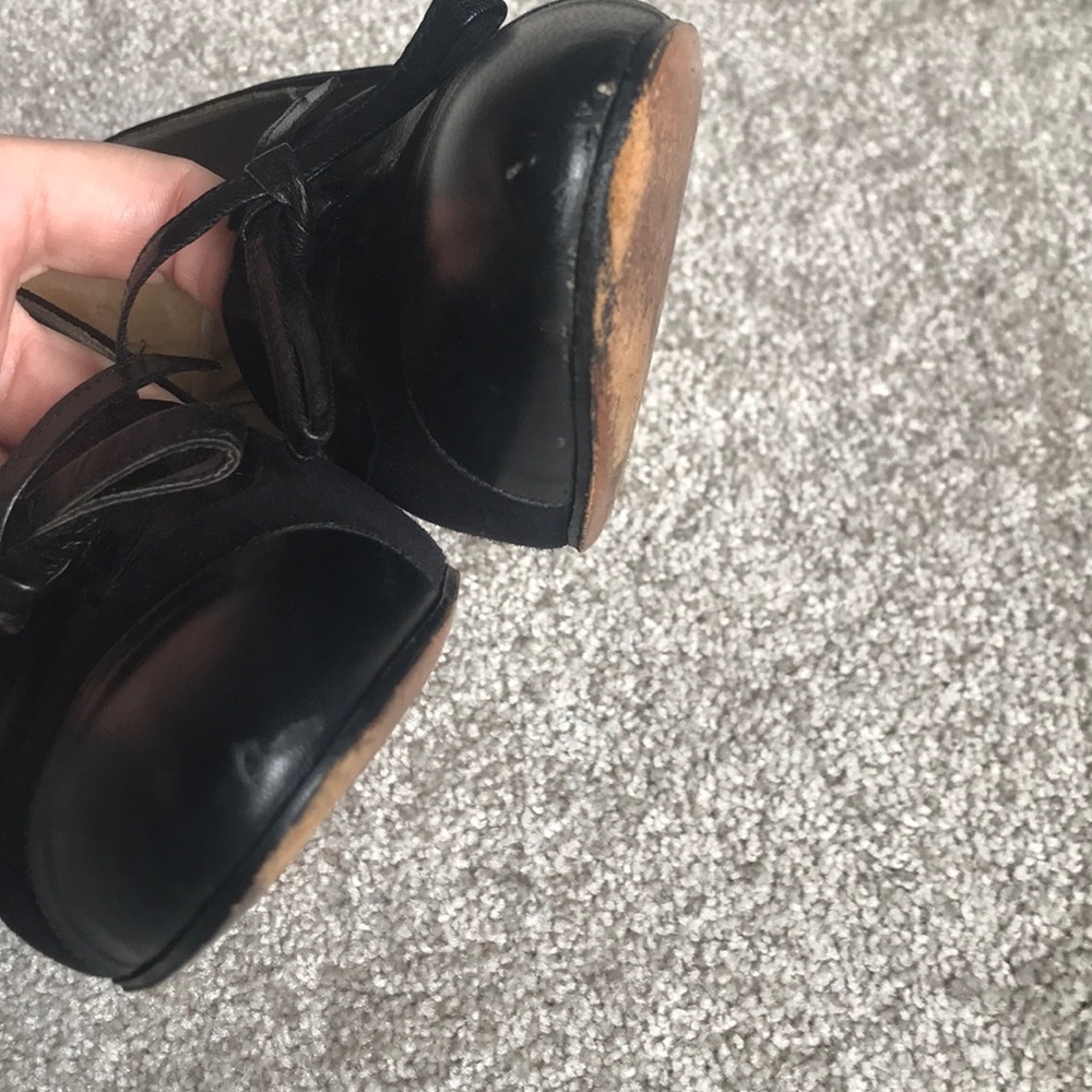 Vintage suede and leather heels - Picture 13 of 15